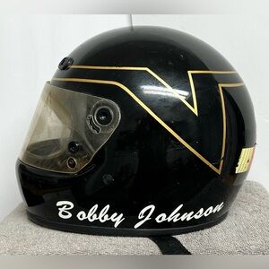 Vintage RARE BELL HELMET 80's Car Racing SIZE MEDIUM NASCAR BOBBY JOHNSON INDY